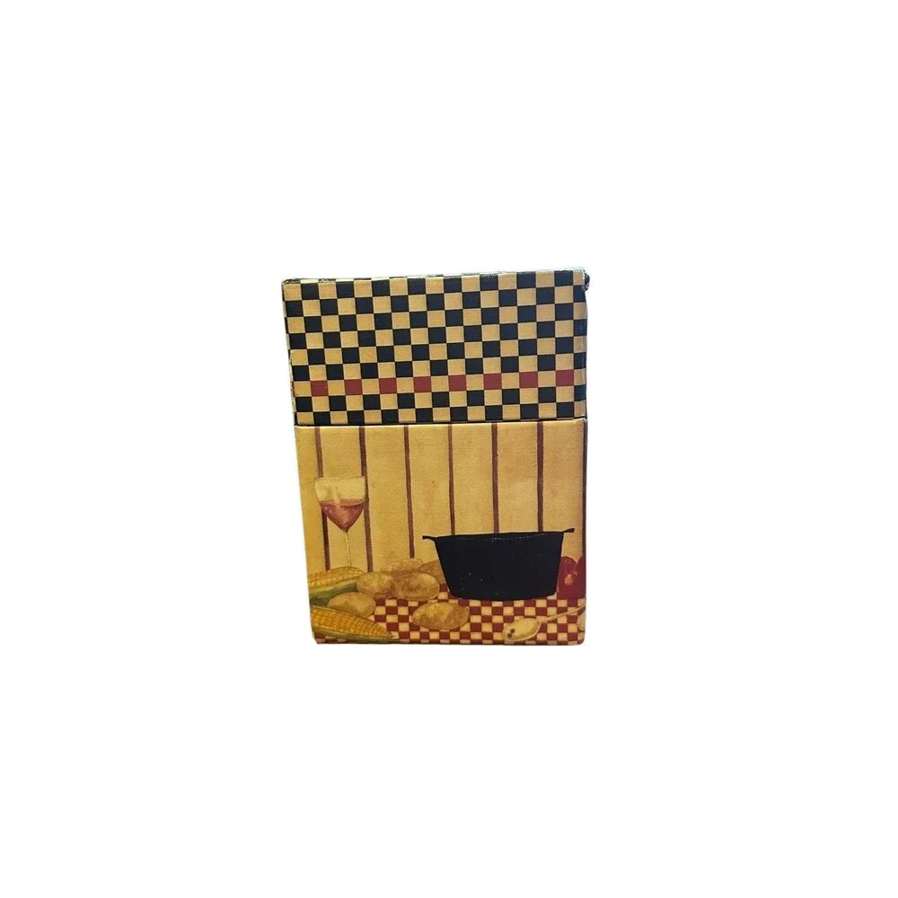 Recipe Box w/dividers pop up display easel kitchen countrycore cottage home life